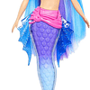 Barbie Mermaid Power Malibu Muñeca sirena con pelo azul, cola fantasía