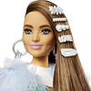  Barbie Extra con vestido arcoiris, accesorios de moda y mascota
