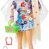 Barbie Extra Rubia con Conjunto Floral de 2 Piezas Incluye Conejo y 15 Accesorios