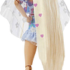 Barbie Extra Rubia con Conjunto Floral de 2 Piezas Incluye Conejo y 15 Accesorios