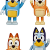 Bluey y Familia Set de 4 Figuras