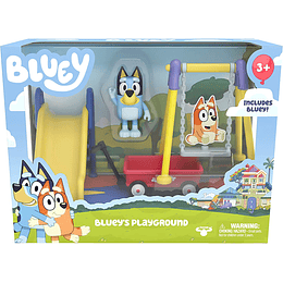  Bluey Park carro, juego de columpio y tobogán