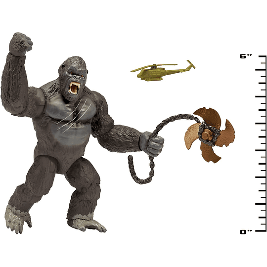 Feroz Kong con helicóptero y hélice de Cadena MonsterVerse