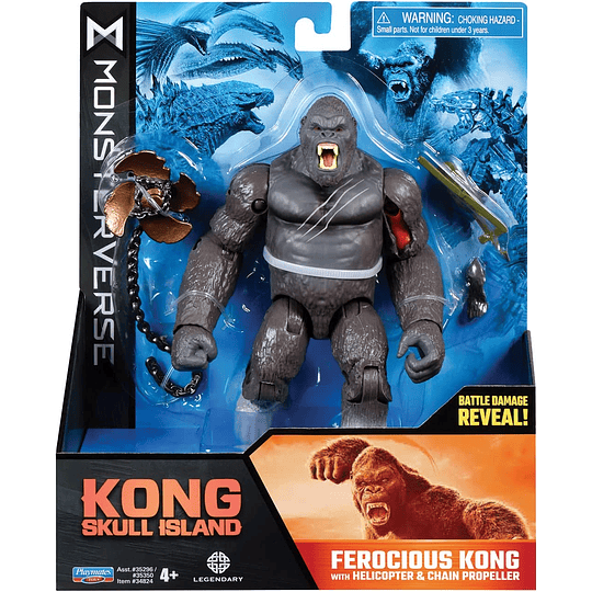 Feroz Kong con helicóptero y hélice de Cadena MonsterVerse