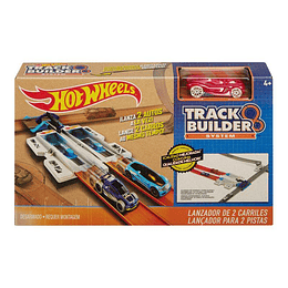 Hot Wheels Taller Track Builder 2 Lane lanzador