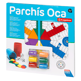 PARCHÍS 6 JUGADORES OCA 40 CM. + ACCESORIOS FALOMIR JUEGOS