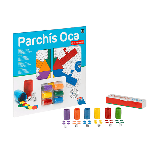 PARCHÍS 6 JUGADORES OCA 40 CM. + ACCESORIOS FALOMIR JUEGOS