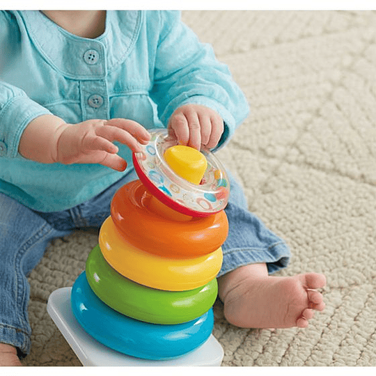  Pirámide balanceante, juguetes bebé, Fisher-Price 