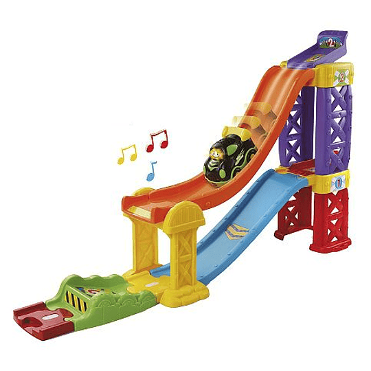 Pista de carreras de lanzamiento y juego 3 en 1 tut tut de Vtech
