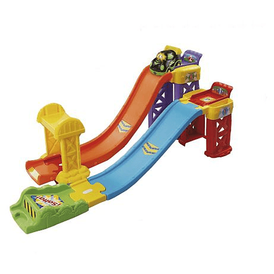 Pista de carreras de lanzamiento y juego 3 en 1 tut tut de Vtech