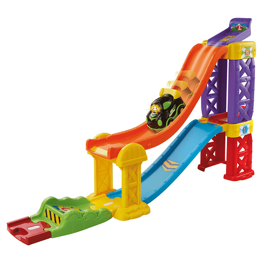 Pista de carreras de lanzamiento y juego 3 en 1 tut tut de Vtech