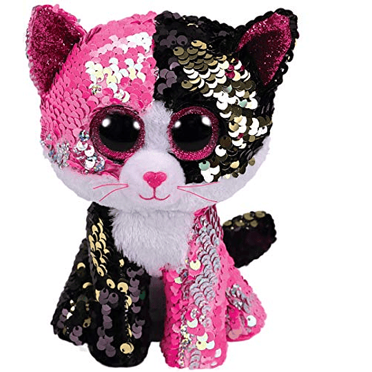 Ty Beanie Boos Lentejuelas Figuras Gato 28 CM