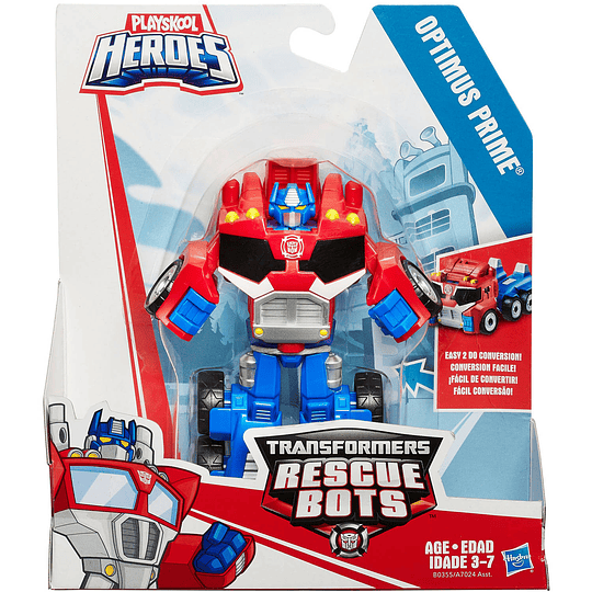 Transformers Heroes Rescue Bots Optimus Prime Figura de acción