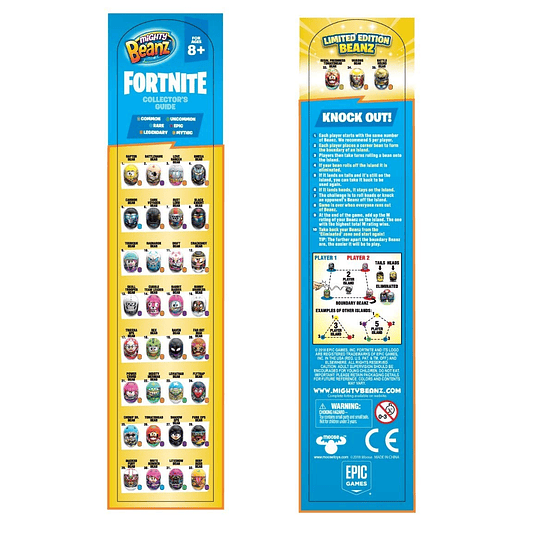 Mighty Beanz Fortnite 4 Unidades