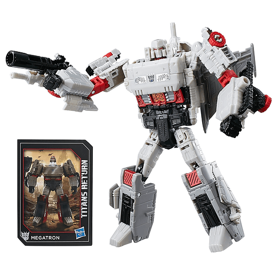 TRANSFORMERS GENERACIONES TITANES VOLVER MEGATRON Y DOOMSHOT.