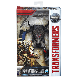TRANSFORMERS: THE LAST KNIGHT PREMIER DECEPTICON BERSERKER EDICIÓN DE LUJO.