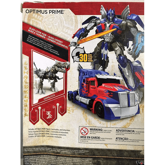 TRANSFORMERS: THE LAST KNIGHT PREMIER EDITION OPTIMUS PRIME CLASE VIAJERO