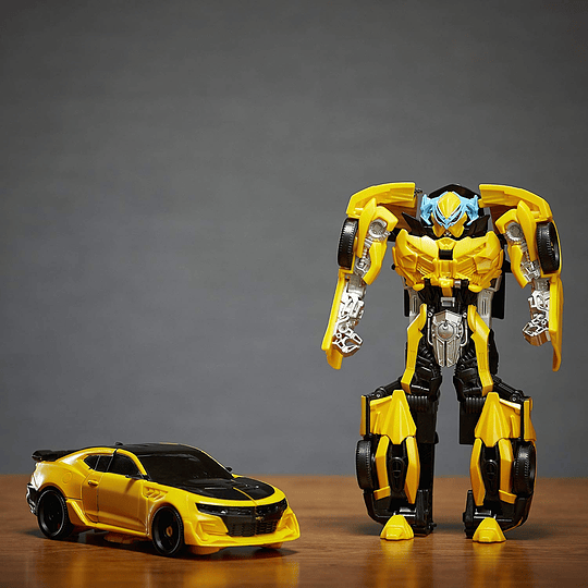 TRANSFORMERS: THE LAST KNIGHT -- TURBO CHANGER ARMADURA DE CABALLERO BUMBLEBEE.
