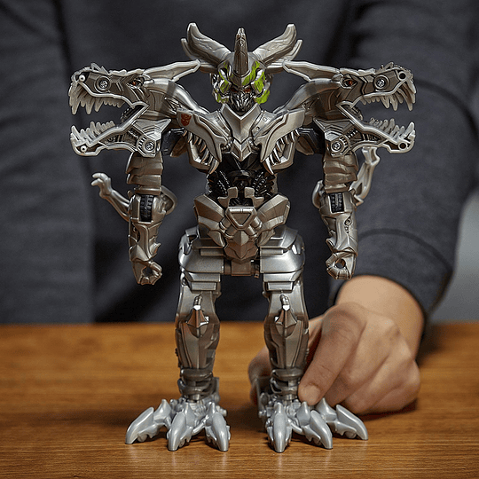 TRANSFORMERS: THE LAST KNIGHT - TURBO CHANGER ARMADURA DE CABALLERO THE 3 PASO - GRIMLOCK
