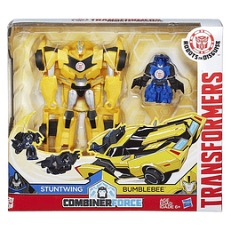 TRANSFORMADORES RID COMBINADOR DE ACTIVADOR DE LA FUERZA COMBINERS BUMBLEBEE Y STUNTWING