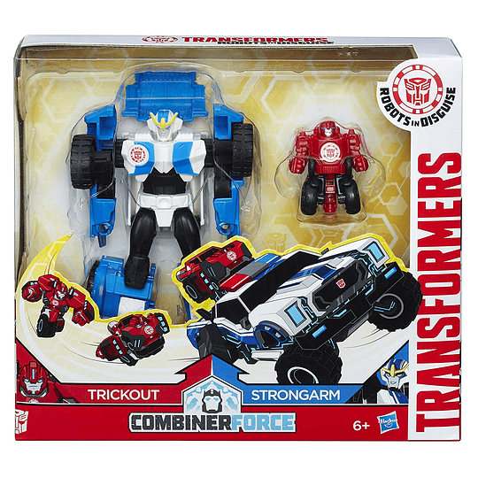 TRANSFORMERS RID COMBINER FORCE - COMBINERS ACTIVADORES - STRONGARM Y TRICKOUT