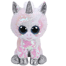 Ty Beanie Boos Lentejuelas Figuras Unicornio 28 CM