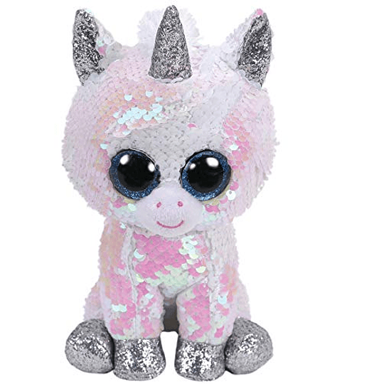  Ty Beanie Boos Lentejuelas Figura Unicornio 18 CM