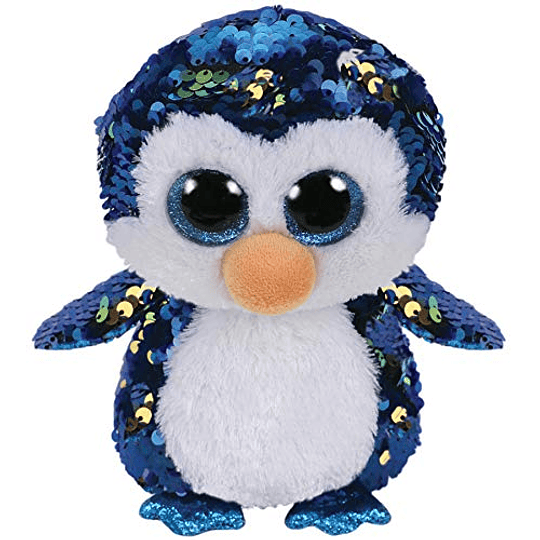 Ty Beanie Boos Lentejuelas Figuras Pingüino 18 CM