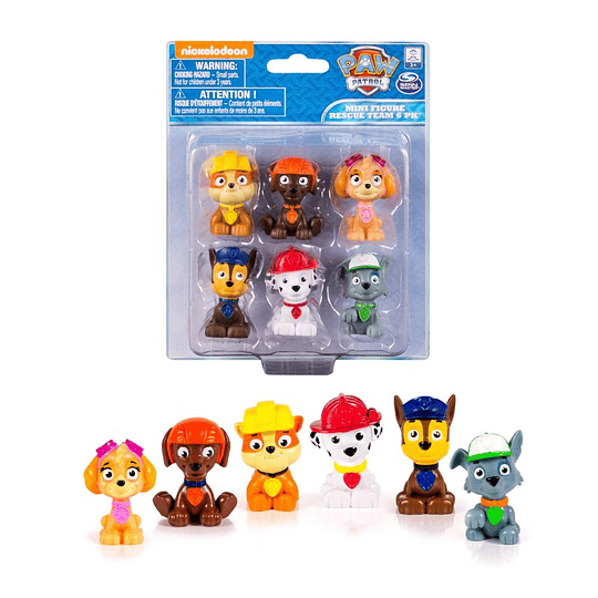  Paw Patrol - Paw Patrol. Set de 6 figuras.