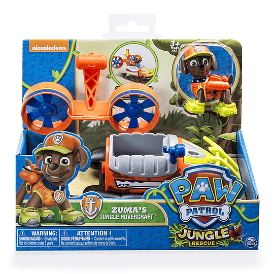 Paw Patrol -  Zuma Jungle Vehículo con Cachorro