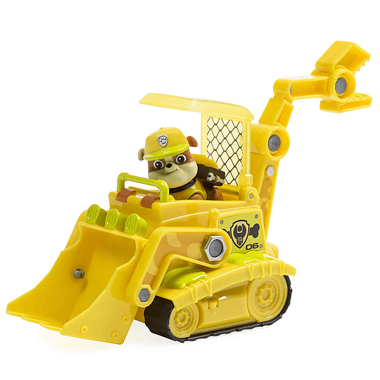 Paw Patrol - Rubble con vehículo de la Jungla