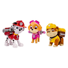  Paw Patrol - Set 3 Figuras Acción La Patrulla - Marshall, Rubble y Skye 