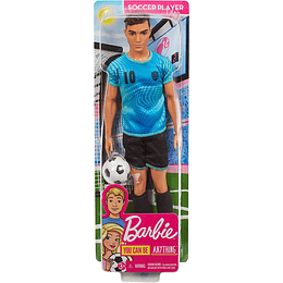Ken -  Futbolista con accesorios Mattel