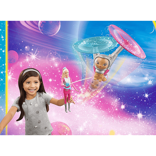  Barbie Star Light Galaxy Barbie Doll & Flying Cat
