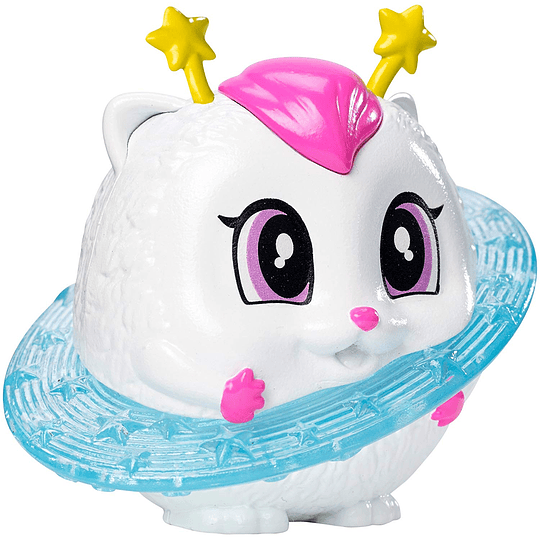  Barbie luz de la estrella aventura Galaxy gato figura, Blanco