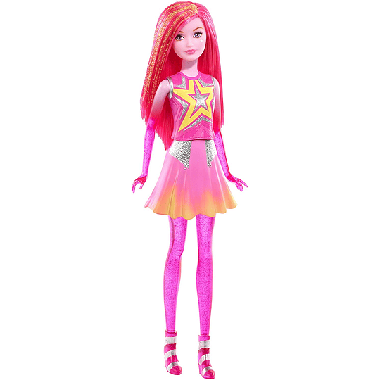  Barbie Star Light Adventure Co-Star Doll, Pink