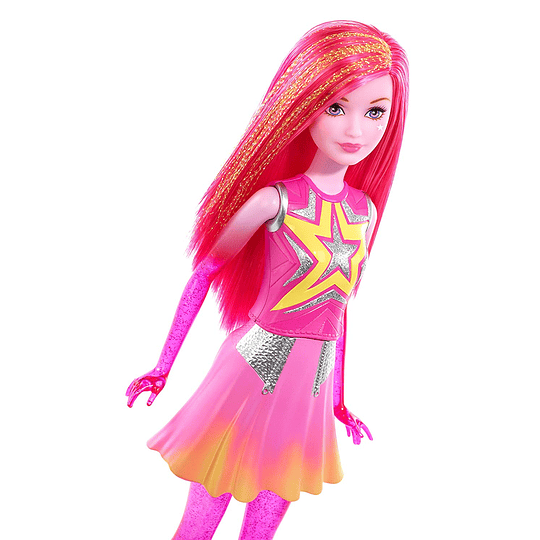  Barbie Star Light Adventure Co-Star Doll, Pink