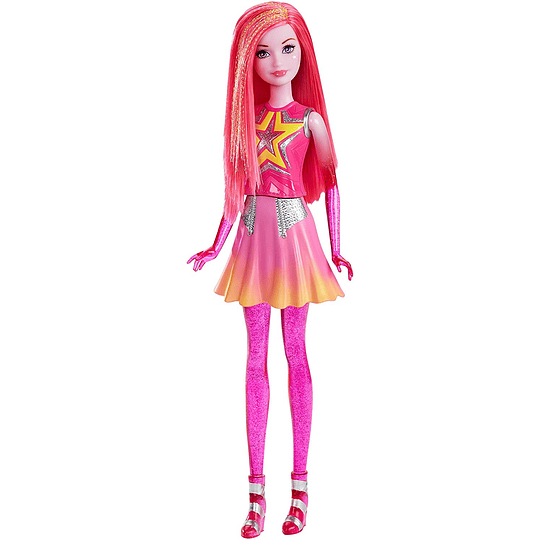  Barbie Star Light Adventure Co-Star Doll, Pink