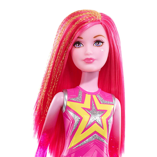  Barbie Star Light Adventure Co-Star Doll, Pink