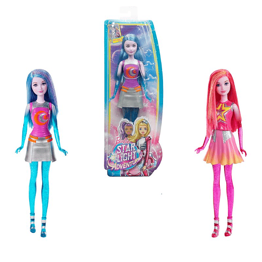  Barbie Star Light Adventure Co-Star Doll, Pink