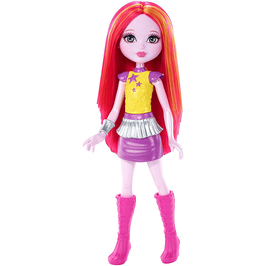  Barbie Star Light Adventure - Muñeca de tamaño pequeño para cabello rosado y amarillo