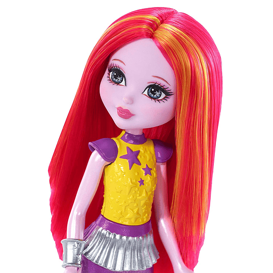  Barbie Star Light Adventure - Muñeca de tamaño pequeño para cabello rosado y amarillo