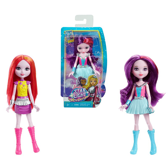 Barbie Star Light Aventura junior-sized muñeca, color morado