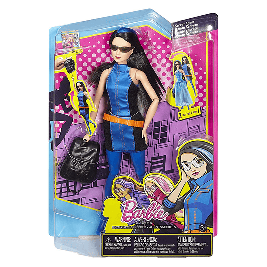 Barbie Spy Squad Renee agente secreto muñeca, Multicolor