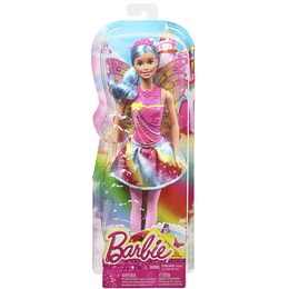 Barbie Muñeca hada Moda Arcoiris 