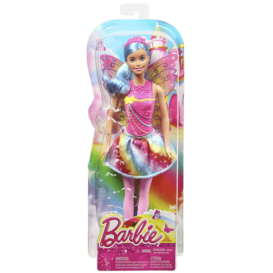 Barbie Muñeca hada Moda Arcoiris 