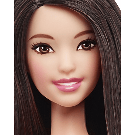 Barbie Fashionistas muñeca color blanco y rosa Pizzazz