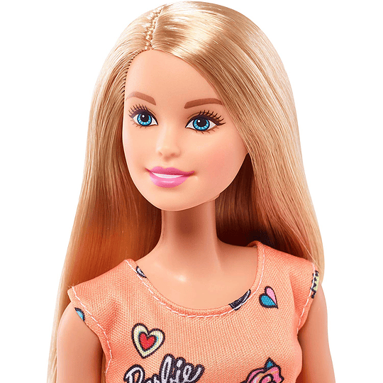 Barbie Fashionista, Muñeca Chic look naranja, Mattel 