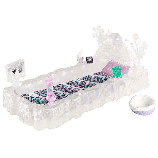 Monster High Cama de Abbey Bominable con Muchos Accesorios