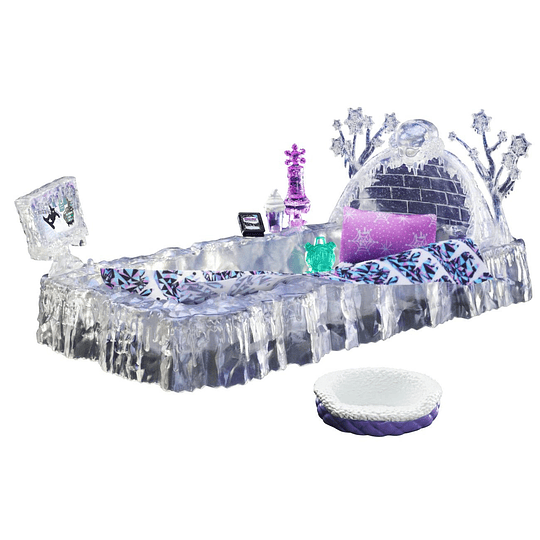 Monster High Cama de Abbey Bominable con Muchos Accesorios